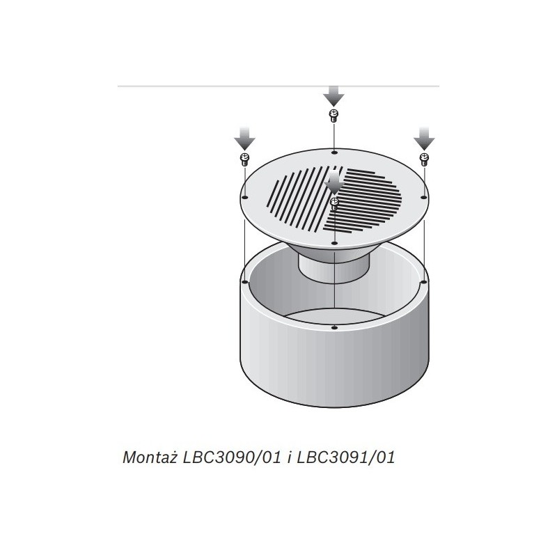 Bosch LBC3090sls01 - Głośnik Sufitowy 6W ABS