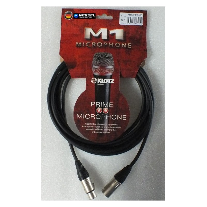 Klotz M1K1FM0500 - kabel mikrofonowy 5m