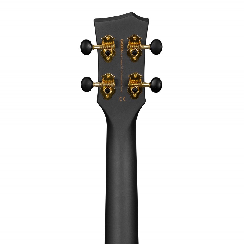 Cascha Carbon Fibre Black Set Pickup - Ukulele z elektroniką - 9