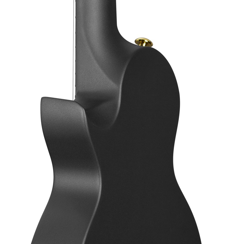 Cascha Carbon Fibre Black Set Pickup - Ukulele z elektroniką - 10