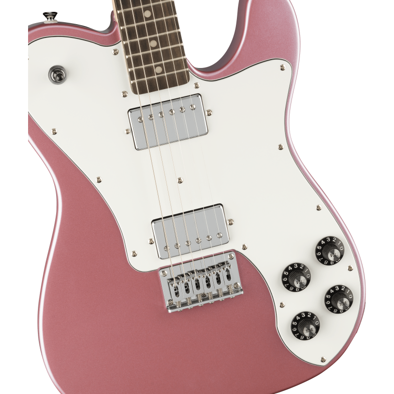 Squier Affinity Series   Telecaster  Deluxe,  LF, White Pickguard, Burgundy Mist - 3