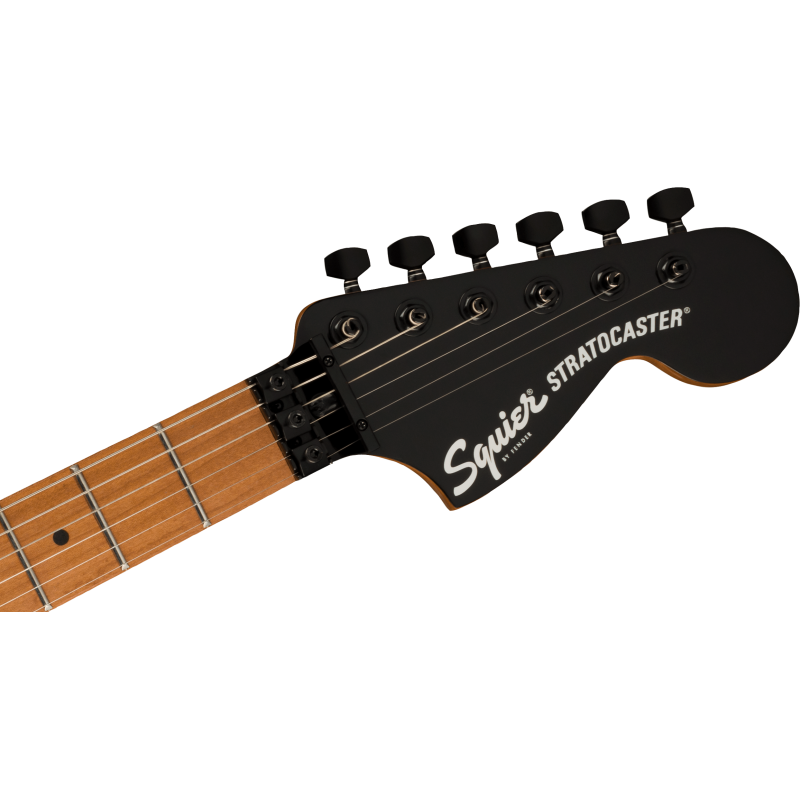 Squier Contemporary Stratocaster  HH FR, RoastedMF, Black Pickguard, Gunmetal Metallic - 5