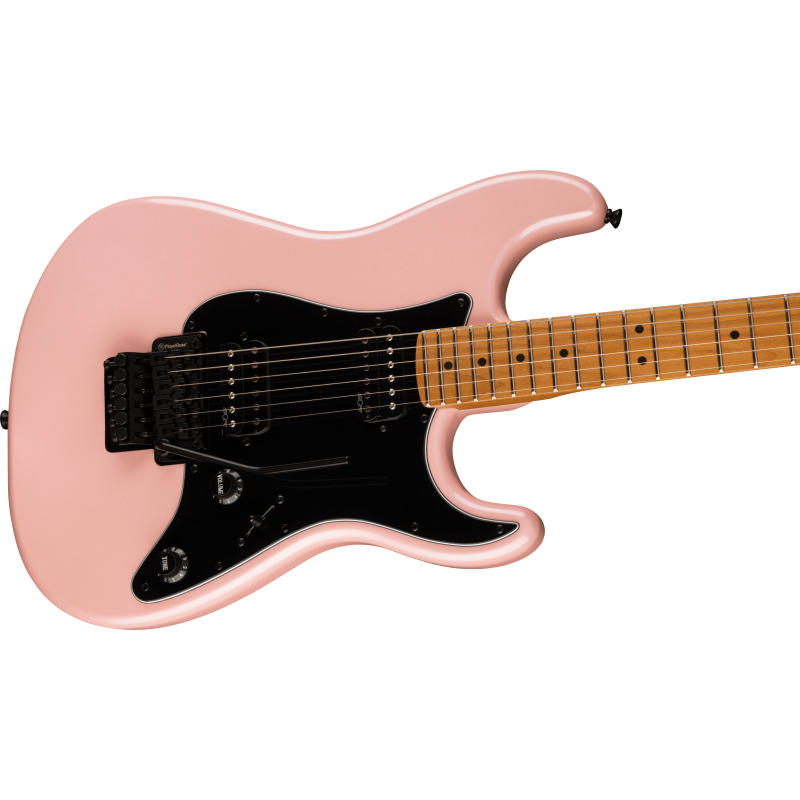 Squier Contemporary Stratocaster  HH FR, RoastedMF, Black Pickguard, Shell Pink Pearl - 4