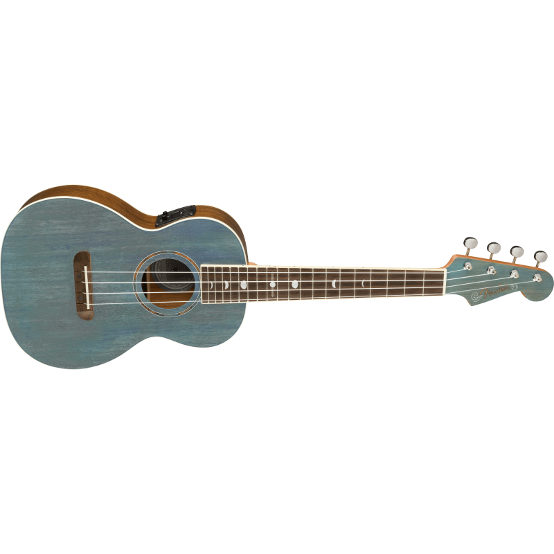 Fender Dani Harrison Uke, Walnut Fingerboard, Turquoise - 3
