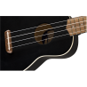 Fender Venice Soprano Uke, Walnut Fingerboard, Black - 4