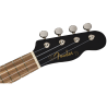 Fender Venice Soprano Uke, Walnut Fingerboard, Black - 6
