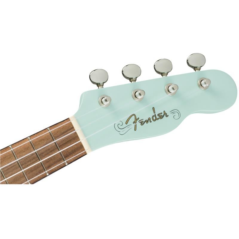 Fender Venice Soprano Uke, Walnut Fingerboard, Daphne Blue - 6