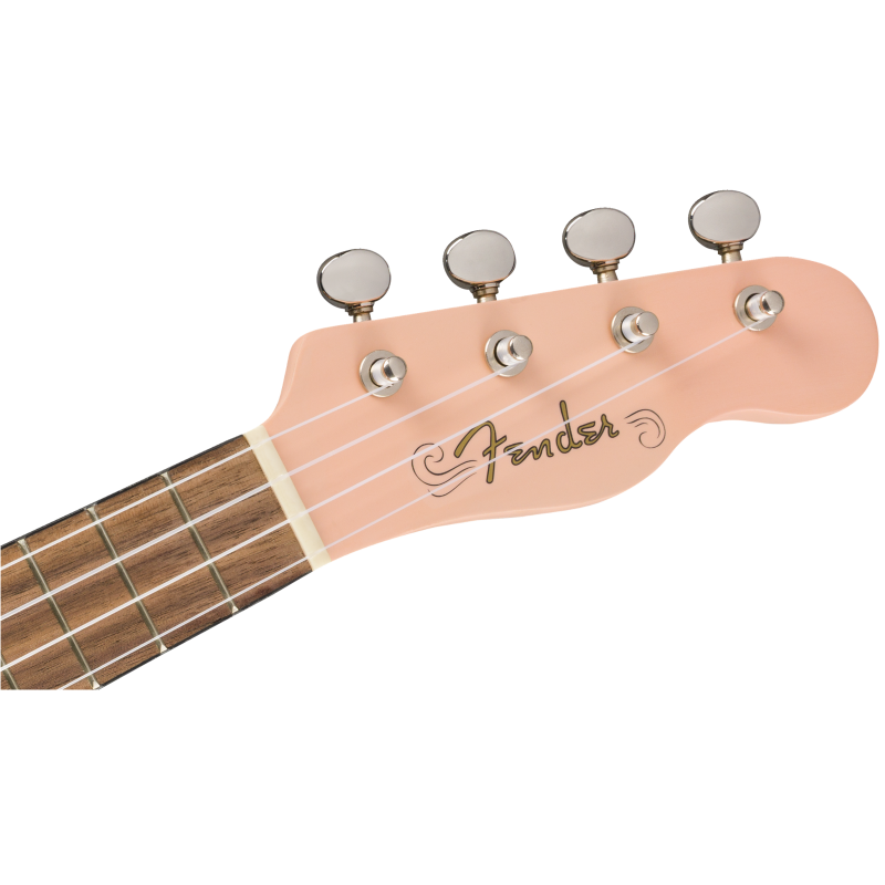 Fender Venice Soprano Uke, Walnut Fingerboard, Shell Pink - 6