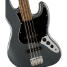 Squier Affinity Jazz Bass, LF, Black Pickguard, Charcoal Frost Metallic - 3