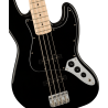 Squier Affinity Series™ Jazz Bass, MF, Black Pickguard, Black - 3