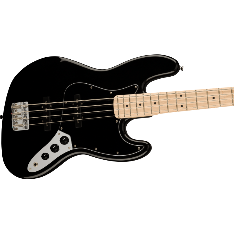Squier Affinity Series™ Jazz Bass, MF, Black Pickguard, Black - 4