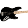 Squier Affinity Series™ Jazz Bass, MF, Black Pickguard, Black - 4