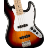 Squier Affinity Series™ Jazz Bass, MF, White Pickguard, 3-Color Sunburst - 3