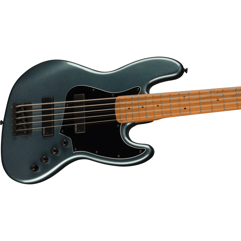 Squier Contemporary Active Jazz Bass HH V, Roasted MF, Black Pickguard, GM - 4