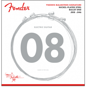 Fender Yngwie Malmsteen Signature Electric Guitar Strings, .008-.046 Gauges, Nickel-Plated Steel - 1