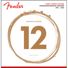 Fender 860L Phosphor Bronze Dura-Tone Coated 12-53 - 1