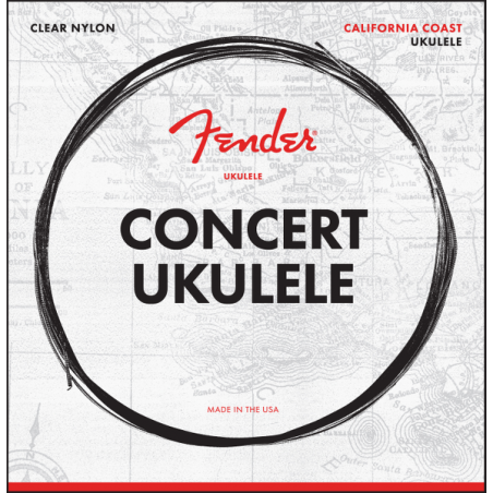 Fender Concert Ukulele Strings, Set of Four - 1