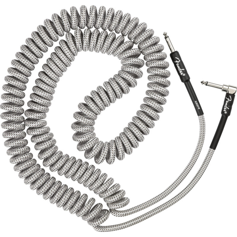 Fender Professional Coil Cable, 30', White Tweed - 1