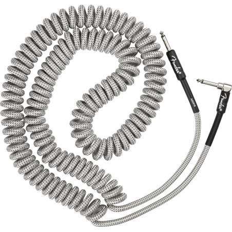 Fender Professional Coil Cable, 30', White Tweed - 1