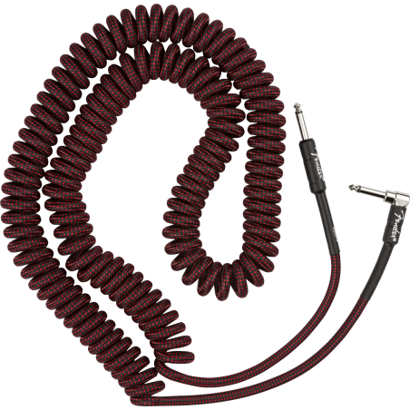 Fender Professional Coil Cable, 30', Red Tweed - 1