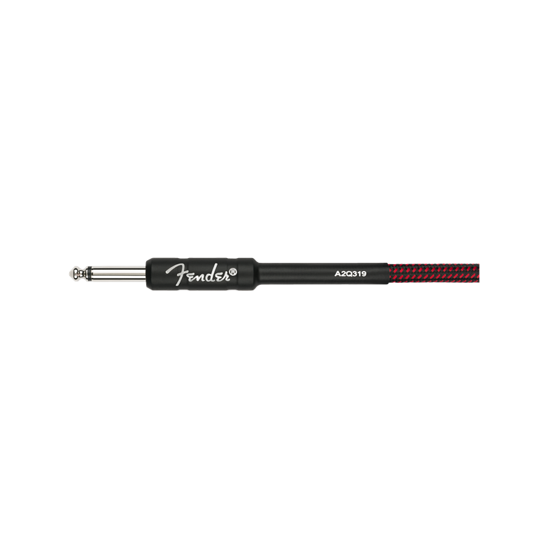 Fender Professional Coil Cable, 30', Red Tweed - 3