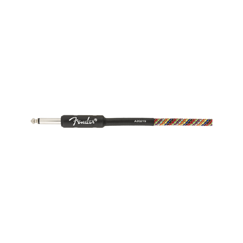Fender 18.6' Festival Instrument Cable, Pure Hemp, Rainbow - 2 Fender 18.6' Festival Instrument Cable, Pure Hemp, Rainbow - 2