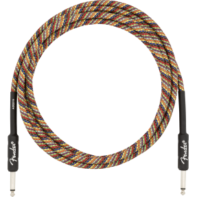 Fender 10' Festival Instrument Cable, Pure Hemp, Rainbow - 1