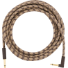 Fender 18.6' Angled Festival Instrument Cable, Pure Hemp, Brown Stripe - 1