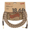 Fender 18.6' Angled Festival Instrument Cable, Pure Hemp, Brown Stripe - 4