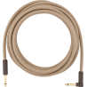 Fender 18.6' Angled Festival Instrument Cable, Pure Hemp, Natural - 1