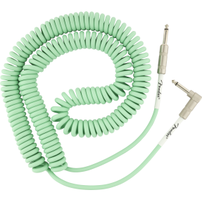 Fender Original Series Coil Cable, Straight-Angle, 30', Surf Green - 1