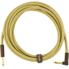 Fender Deluxe Series Instrument Cable, Straight/Angle, 10', Tweed - 1