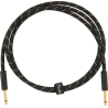 Fender Deluxe Series Instruments Cable, Straight/Straight, 5', Black Tweed - 1