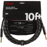 Fender Deluxe Series Instrument Cable, Straight/Straight, 10', Black Tweed - 3