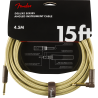 Fender Deluxe Series Instrument Cable, Straight/Angle, 15', Tweed - 4