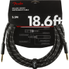 Fender Deluxe Series Instrument Cable, Straight/Straight, 18.6', Black Tweed - 3