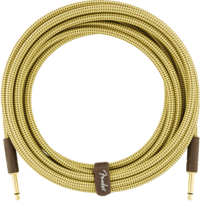 Fender Deluxe Series Instrument Cable, Straight/Straight, 10', Tweed - 1