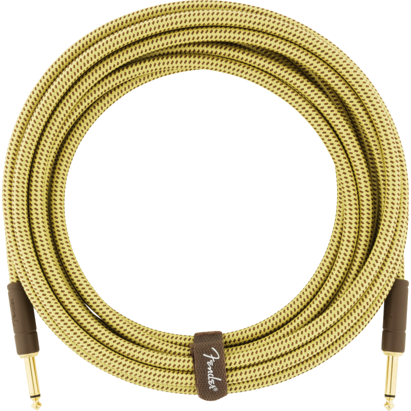Fender Deluxe Series Instrument Cable, Straight/Straight, 10', Tweed - 1 Fender Deluxe Series Instrument Cable, Straight/Straight, 10', Tweed - 1