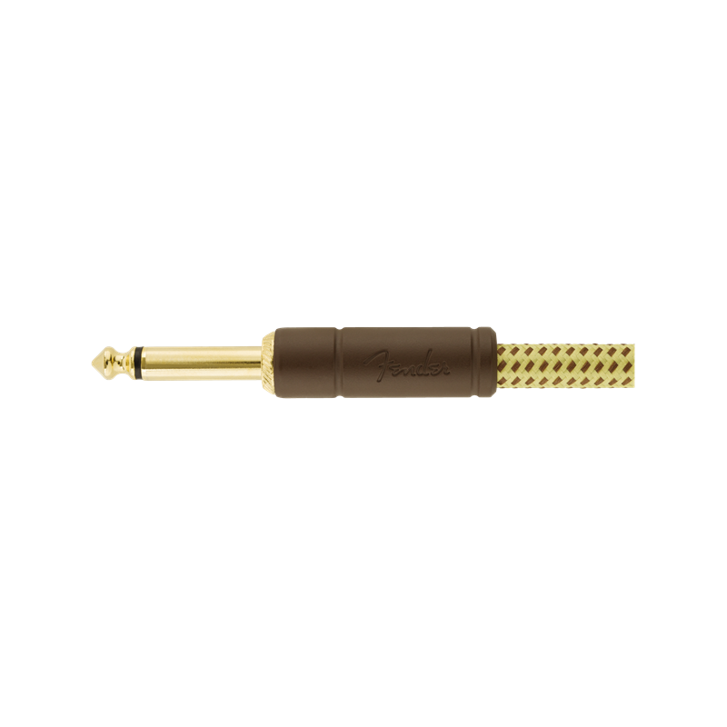 Fender Deluxe Series Instrument Cable, Straight/Straight, 10', Tweed - 2 Fender Deluxe Series Instrument Cable, Straight/Straight, 10', Tweed - 2