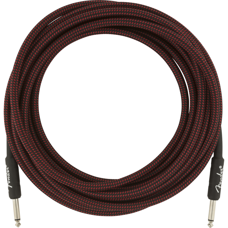 Fender Professional Series Instrument Cable, 18.6', Red Tweed - 1