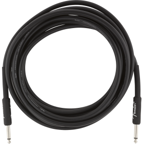 Fender Professional Series Instrument Cable, Straight/Straight, 15', Black - 1