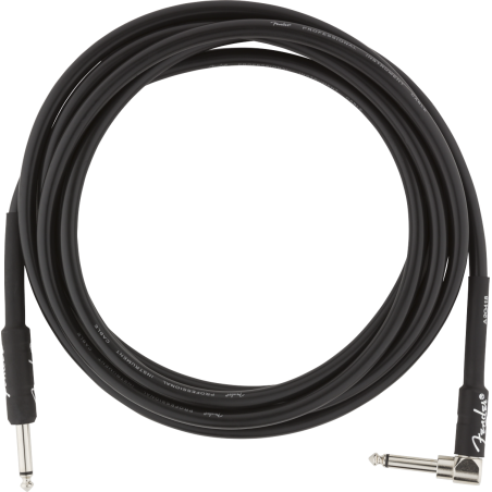 Fender Professional Series Instrument Cable, Straight-Angle, 10', Black - 1