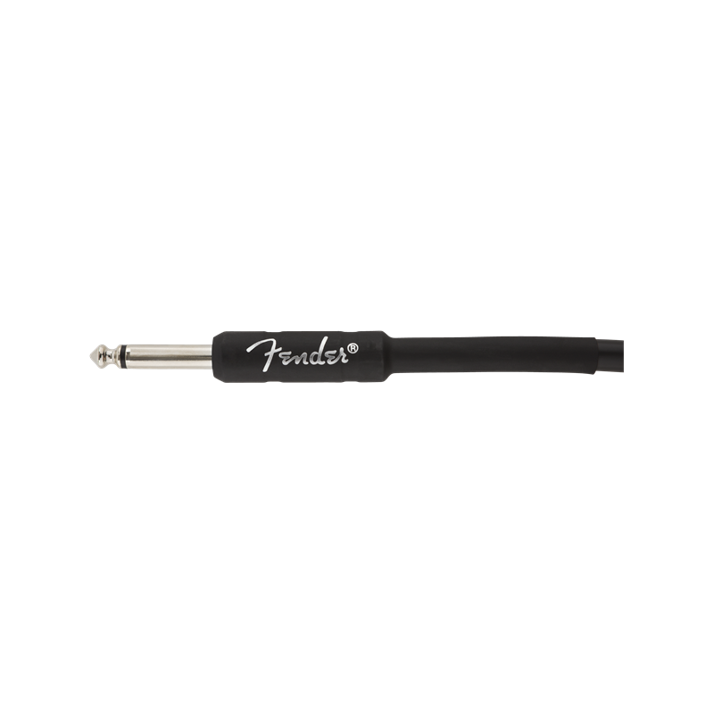 Fender Professional Series Instrument Cables, Straight/Angle, 15', Black - 3