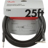 Fender Professional Series Instrument Cables, Straight/Angle, 25', Black - 4