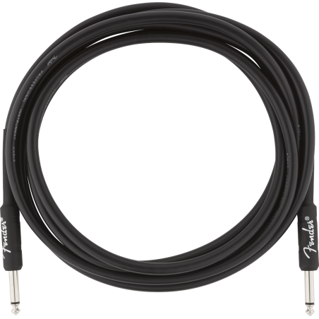 Fender Professional Series Instrument Cable, Straight/Straight, 10', Black - 1