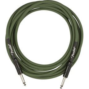 Fender Joe Strummer Pro 13' Instrument Cable, Drab Green - 1