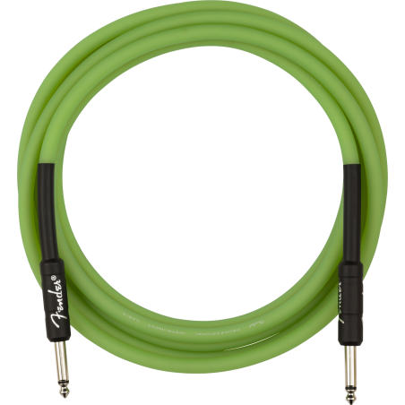 Fender Professional Glow in the Dark Cable, Green, 10' - 1