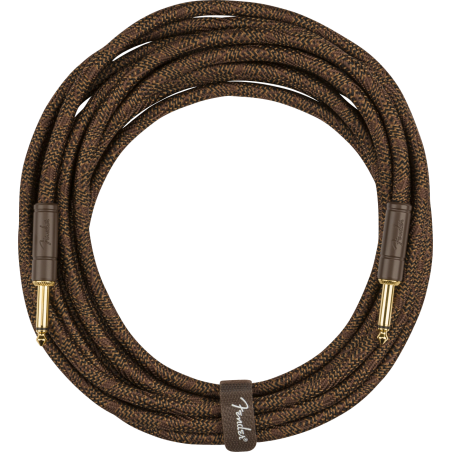 Fender Paramount 18.6' Acoustic Instrument Cable, Brown - 1