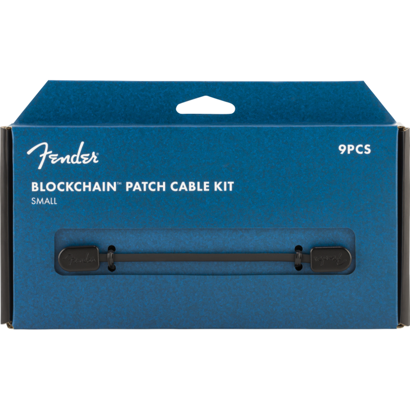 Fender Fender® Blockchain Patch Cable Kit, Black, Small - 1 Fender Fender® Blockchain Patch Cable Kit, Black, Small - 1
