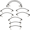 Fender Fender® Blockchain Patch Cable Kit, Black, Small - 2 Fender Fender® Blockchain Patch Cable Kit, Black, Small - 2